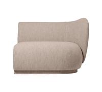 Ferm Living Sofá modular Rico con reposabrazos R (derecha). Soft Bouclé Natural