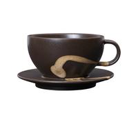 Ferm Living Taza con plato Koyo 36 ark brown-buff