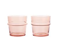 Ferm Living Vaso Boya bajo 30 cl. 2-pack Blush