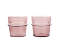 Ferm Living Vaso Boya bajo 30 cl. 2-pack Mauve