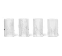 ferm LIVING Vaso de aperitivo RIPPLE 140 ml, juego de 4 piezas, claro, firme LIVING