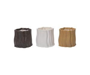 Ferm Living Vela aromática Rylith 13 h. 3 piezas Higo. limón de citronela. manzanilla