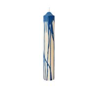 Ferm Living Vela cilíndrica Dryp Deep Blue. 30 cm