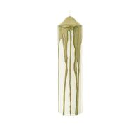 Ferm Living Vela cilíndrica Dryp Olive Green. 20 cm