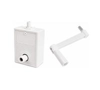FERPASA® - Torno Sobreponer para Persianas con Manivela hasta 40 kg - Elevador de Persiana Manual - Mecanismo de Recogida de Sobreponer para Ventanas - Torno Sobreponer 40Kg