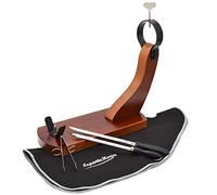 FERRETERIA LEPANTO JAMONERO HUELVA COLOR NOGAL MAS REGALOS DE CUCHILLO CHAIRA PINZA Y CUBRE JAMON NEGRO LepantoHouse