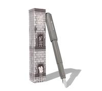Ferris Wheel Press, pluma estilográfica Carousel, cuerpo de mezcla de acrílico, tapa de clic con sello de aire, Guardianes de Granito, gris, punta media