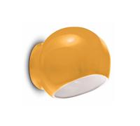 Ferroluce Aplique de pared de cerámica Ayrton, amarillo