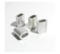 ferrules para cable de acero M0.5 M1.0 .2 M2 M3-M12 carcasa de aluminio, virola for cable, bridas for cables, manga prensado, abrazadera Clip ovalada(M6-20PCS)