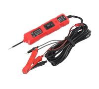 Fesjoy Probador de Sonda de Circuito Potencia Probador Eléctrico Automóvil Fácil Usar para Automoción, Multifuncional para Reparaciones Más Rápidas (Rojo)