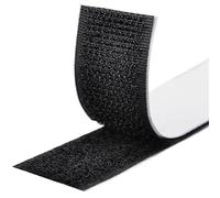 Fesoar Doble Adhesiva Cinta, Extra Fuerte Autoadhesiva Rollo, Hook y Loop Tape Gancho y Cinta de Lazo (Negro, 30 mm x 3 m)