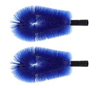 FESTFENDS 2 Piezas Cepillo para Desherbar y Limpieza de Canalones Varilla Resistente de Acero Inoxidable y Nylon Azul para Uso Comercial y Edificios Residenciales