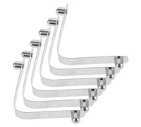FESTFENDS 6 Piezas Clips para Aspiradora de Piscina Clips en V Red de Skimmer de Piscina Acero Inoxidable Plata Diámetro de Fijación 7,3mm y Redes de Skimmer Instalación Fácil