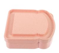 FESTFENDS Fiambrera Tipo Sándwich Portátil Rosa de Plástico Reutilizable y Hermética para Picnic y Almacenamiento de Alimentos