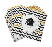 FESTFENDS Servilletas Decorativas de Papel Diseño de Birrete para Recuerdos de Graduación, Gruesas y Absorbentes, Tamaño Conveniente para Servir Postres y Bebidas en Fiestas 2025