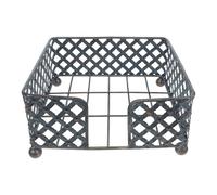 FESTFENDS Servilletero de mesa: Dispensador de pañuelos planos, dispensador de servilletas para cocina, baño y uso exterior, soporte de servilletas de metal, organizador para cocina y restaurante.