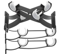 FESTFENDS Soporte en Estilo Simple de Barra de Cortina Doble de Aleación de, Fácil de Instalar Estabilidad, 4 Piezas para Montaje Lateral o Techo