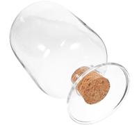 FESTFENDS Tarro Delicado de 125ml Transparente de Vidrio de Cerillas Fácil de Usar y Multifuncional Diseño Creativo y Acabado para Decoración del Hogar
