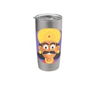 Festival del Rey Mahabali Bali Asura Onam Vaso térmico de acero inoxidable de doble pared
