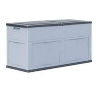 Festnight Caja de Almacenamiento de Jardín Baul Almacenamiento Arcón Exterior Capri, Capacidad 320 L Negro 119 x 46 x 60 cm