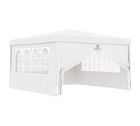 Festnight Carpa Jardín Plegable con Paredes, Carpa para Fiestas 4 x 4 m, Carpa para Fiesta, Gazebo, Cenador Plegable para Camping, Fiestas, Exterior, Color Blanco