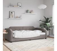 Festnight Estructura de Sofá Cama 2 en 1, Sofá Cama 2/3 Plazas de Salon, Sofa Chaise Longue, Sofas de Salon de Tela Type 4, Taupé 80 x 200 cm