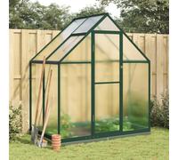 Festnight Invernadero de Aluminio XXL con Base - 169 x 114 x 202 cm Policarbonato, de Jardín para Plantas y Cultivos Transparente Verde