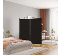 Festnight Living Biombo Divisor de 2 Paneles Plegable Biombo Separador para Habitación Dormitorio Estancia Decoración Partición Privacidad Divisor de Habitaciones, Negro 175 x 180 cm