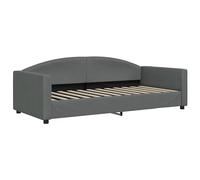 Festnight Sofá Cama Divan, Sofá 3 Plazas de Tele, Cama Funcional, Cama Juvenil, Individual Cama 90 x 200 cm-Type 2, Estructura Sofá Cama Madera para Adultos Gris Oscuro