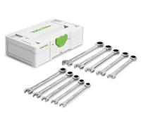 Festool 578117, Juego de llaves, Acero inoxidable, Acero inoxidable, Directas, 8, 9, 10, 11, 12, 13, 14, 15, 16, 17 mm, 265 mm