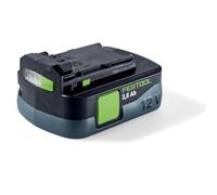 Festool Batería BP 12 Li 2,5 Ah - 12 V para CXS y TXS | Batería de litio compacta, indicador LED de carga, recubrimiento de caucho protector