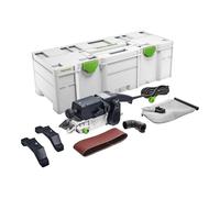 Festool BS 75 E Lijadora de Banda - 1010 W, 75 mm, Profesional | Motor longitudinal de centro de gravedad equilibrado - aspiración integrada Ø 27/36 mm - velocidad 200-380 m/min