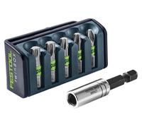 Festool BT-IMP SORT1, juego de 5 piezas, puntas destornillador: Pozidriv, Torx Plus, tamaños: PZ 2, TX20, TX25, TX30, TX40, longitud: 25 mm, vástago: 25,4 / 4 mm (1/4")