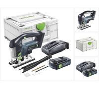 Festool CARVEX PSBC 420-Basic sierra de calar pendular sin cable 18 V 120 mm sin escobillas + 1x batería recargable 3,0 Ah + cargador + systainer