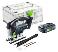 Festool CARVEX PSBC 420 HPC 4,0 EBI-Plus sierra de calar pendular sin cable 18 V ( 576532 ) 120 mm sin escobillas + 1x batería 4,0 Ah + cargador + systainer