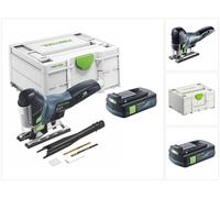 Festool CARVEX PSC 420-Basic Sierra de calar pendular sin cable 18 V 120 mm Sin escobillas + 1x batería 3,0 Ah + Systainer - sin cargador