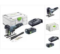 Festool CARVEX PSC 420-Basic Sierra de vaivén sin cable 18 V 120 mm sin cepillo + 1x batería 3,0 Ah + cargador + systainer