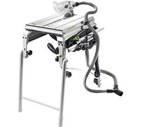 Festool CS 50 EBG Sierra de Tracción - Cambio FastFix sin Herramientas | Mango multifuncional, protección antiastillas, corte limpio en ambos lados, tope angular, compartimento integrado para hojas