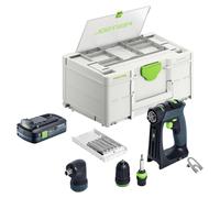 Festool CXS Basic taladro atornillador a batería 18 V 40 Nm sin escobillas + 1x batería recargable 4,0 Ah + cargador rápido + systainer
