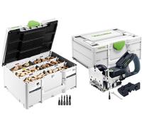 Festool DFC 500 E-Basic Taladro atornillador a batería DOMINO 18 V 4 - 10 mm + Surtido de tacos + Systainer - sin batería, sin cargador