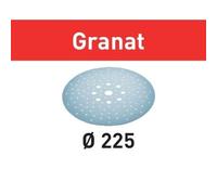 Festool Disco de Lijar STF D225/128 P320 GR/25 Granat - 225 mm | 25 discos abrasivos P320, 128 orificios, para yeso y masas de masilla en dispersión - compatible con lijadoras Planex