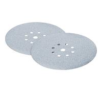 Festool Disco de Lijar STF D225/128 P80 GR/25 Granat - 25 Unidades | Disco abrasivo Granat 225 mm, grano 80, 128 orificios para extracción de polvo, pack de 25 unidades