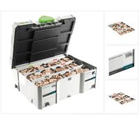 Festool Domino surtido haya DS 4/5/6/8/10 1060x BU ( 498899 ) con fresas Domino y tacos Domino en Systainer