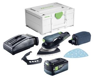 Festool DTSC 200-Basic lijadora delta a batería 18 V 145 x 195 mm sin escobillas + 1 batería 5,0 Ah + cargador + Systainer