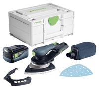 Festool DTSC 200-Basic lijadora delta a batería 18 V 145 x 195 mm sin escobillas + 1 batería 5,0 Ah + Systainer - sin cargador