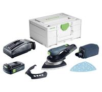 Festool DTSC 200-Basic Lijadora delta a batería 18 V 145 x 195 mm sin escobillas + 1 batería de 3,0 Ah + cargador + Systainer