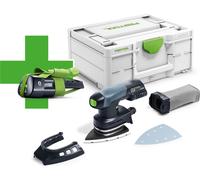 Festool DTSC 400-Basic-ERGO lijadora delta sin cable 18 V 100 x 150 mm ( 577029 ) sin escobillas + 1x batería recargable 3,0 Ah + systainer - sin cargador
