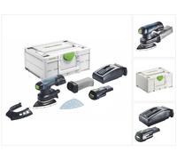 Festool DTSC 400-Basic Lijadora Delta sin cable 18 V 100 x 150 mm Sin escobillas + 1x batería 3.0 Ah + cargador + Systainer