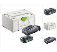 Festool energy set 1x BP 18 Li 3.0 C batería 18 V 3.0 Ah / 3000 mAh Li-Ion ( 577658 ) + cargador TCL 6 ( 201135 ) + Systainer