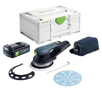 Festool ETSC 2 150-Basic lijadora de órbita aleatoria sin cable 18 V 150 mm sin escobillas + 1x batería recargable 3,0 Ah + systainer - sin cargador